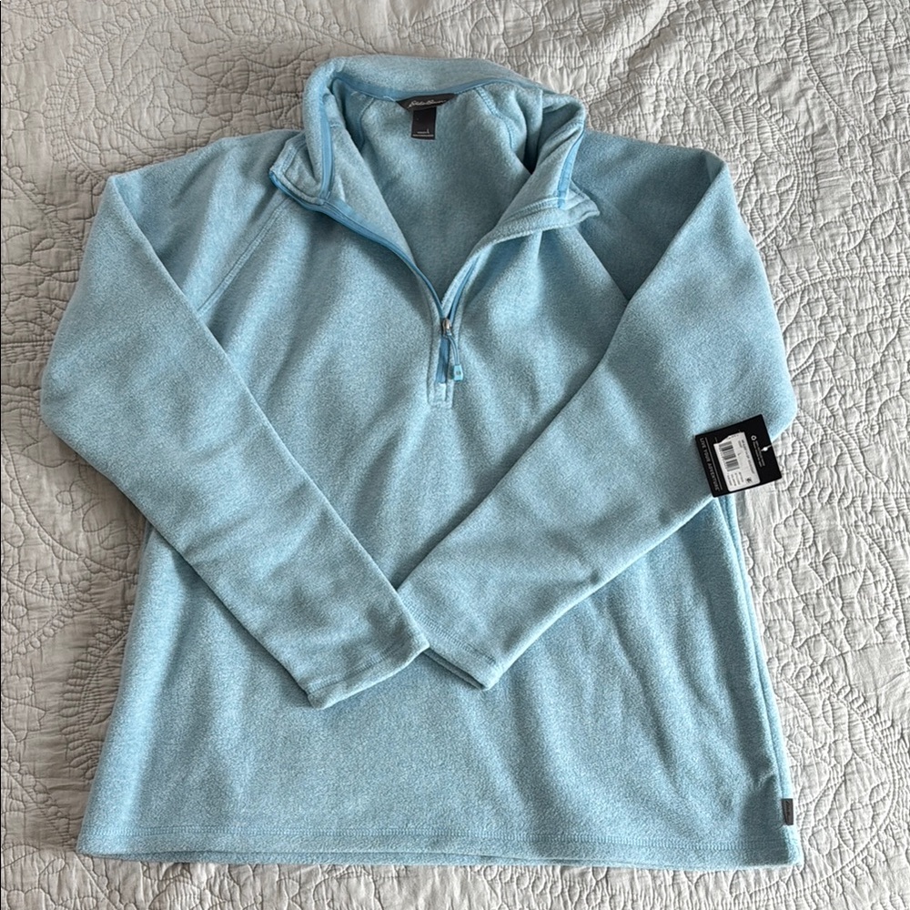 NWT eddie bauer quest 1/4 zip fleece size L